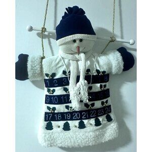 Advent Calendar Frosty Snowman Christmas Countdown Holidays With Snowflake